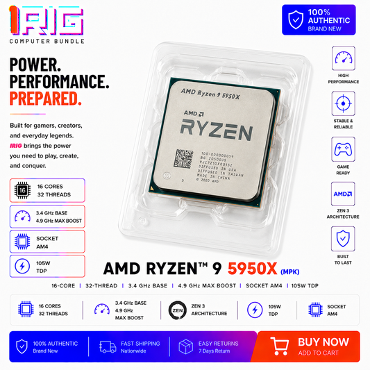 AMD RYZEN 9 5950X 16-Core 3.4 GHz Socket AM4 MPK (100-100001236BOX)