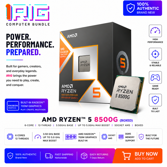 AMD Ryzen 5 8500G 3.50GHz Up to 5.0GHz Processor (Boxed) (100-100001015BOX)
