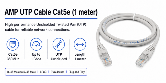 AMP UTP Cable Cat5e (1 meter) (AMP-UTP-CAT5E-1M)