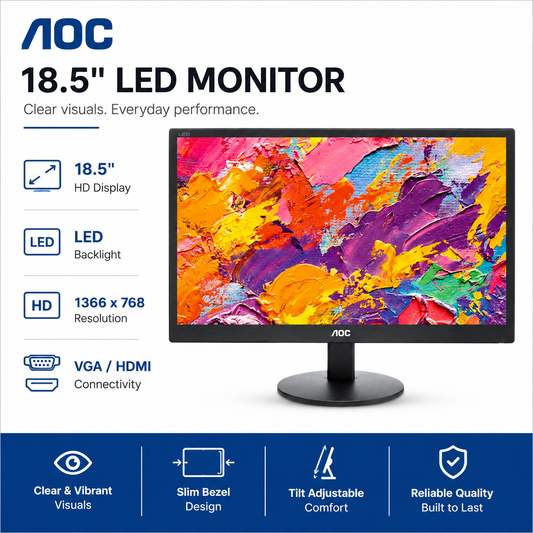AOC 18.5" LED Monitor (E970SWNL)