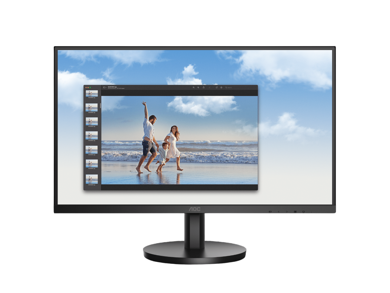AOC 21.5" VA FHD Frameless Monitor