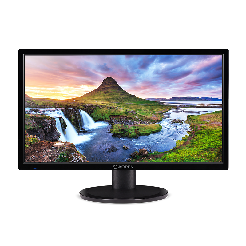 AOPEN 19.5" TN Panel, 1600 x 900, 60Hz,Vga, HDMI, wall-mountable, with Vga Cable