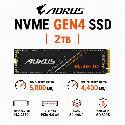 AORUS NVME GEN4 SSD 2TB (GP-ASM2NE6200TTTD)