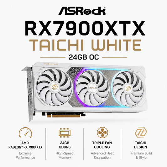ASROCK RX7900XTX TAICHI WHITE 24GB OC (RX7900XTX TCW 24GO)