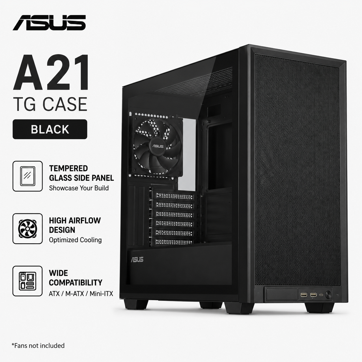 ASUS A21 TG CASE - Black (A21 Black)