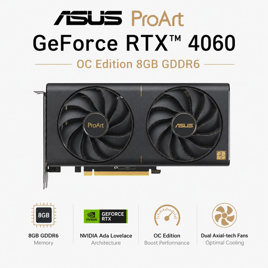 ASUS PROART GeForce RTX 4060 OC Edition 8GB GDDR6 (PROART-RTX4060-O8G)