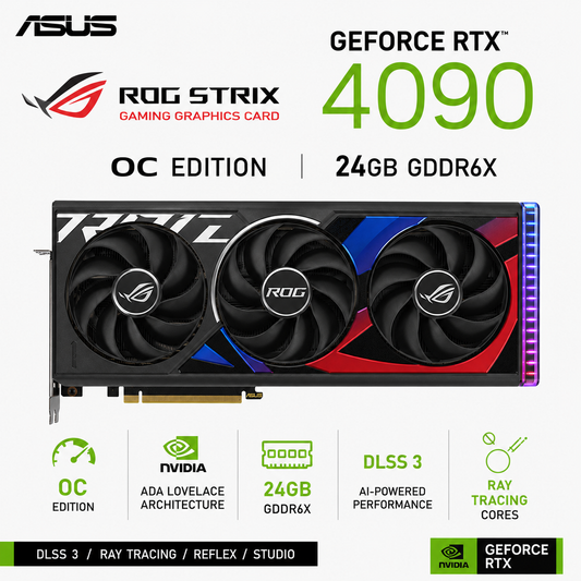 ASUS ROG Strix GeForce RTX 4090 OC Edition 24GB GDDR6X (ROG-STRIX-RTX4090-O24G-GAMING)