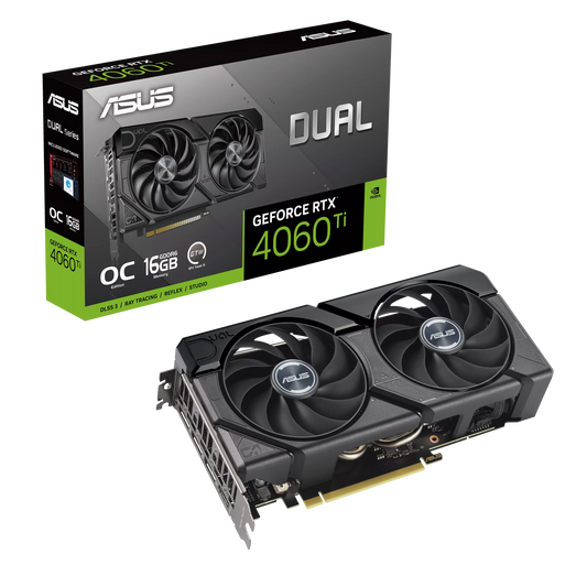 ASUS DUAL GEFORCE RTX 4060 TI EVO OC EDITION 16GB GDDR6