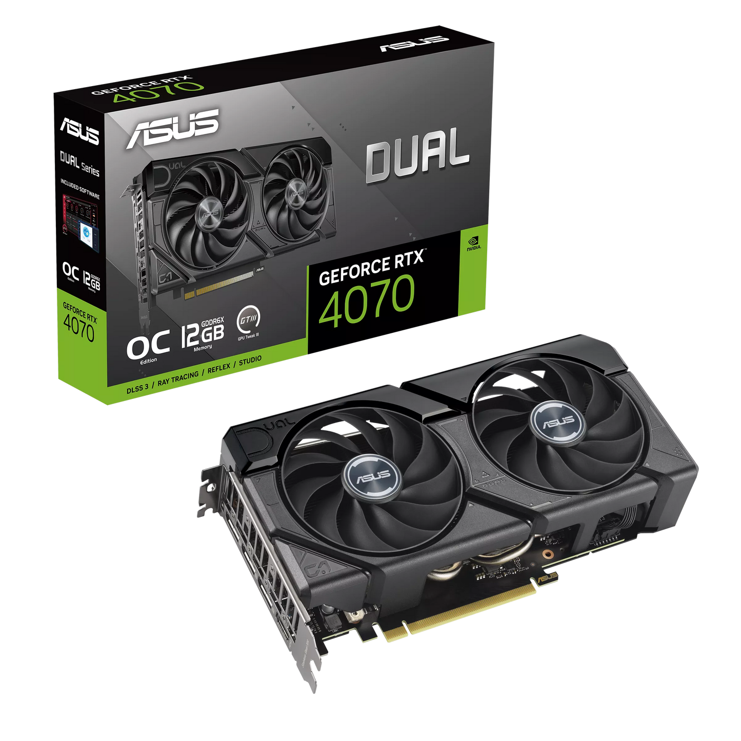 ASUS DUAL GEFORCE RTX 4070 EVO OC EDITION 12GB GDDR6X