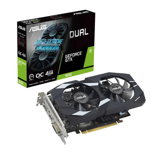 ASUS Dual GeForce GTX 1650 OC Edition 4GB GDDR6 EVO