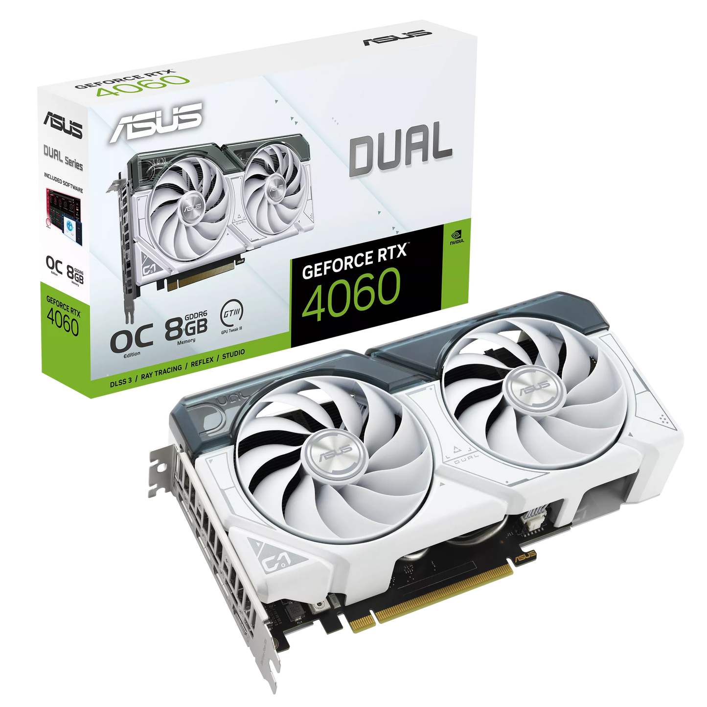 ASUS Dual GeForce RTX 4060 White OC Edition 8GB GDDR6