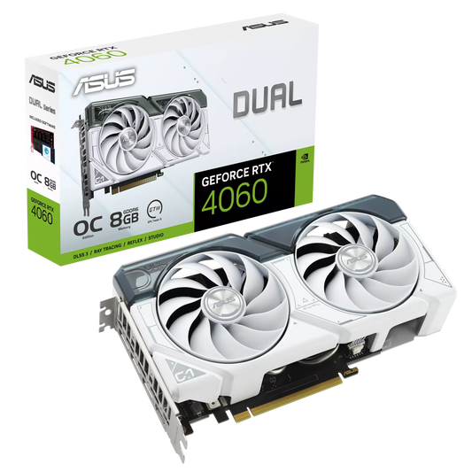 ASUS Dual GeForce RTX 4060 White OC Edition 8GB GDDR6