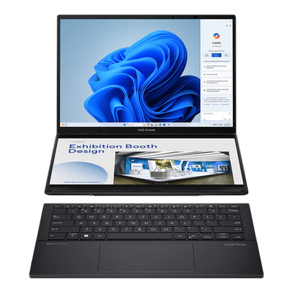 ASUS Zenbook DUO (2024) UX8406 UX8406MA-PZ221WSM (Inkwell Gray) | Ultra 7 155U | 32GB | 1TB | Intel® Arc™ Graphics | W11 H&S '21+M365 | 14"3K touch OLED