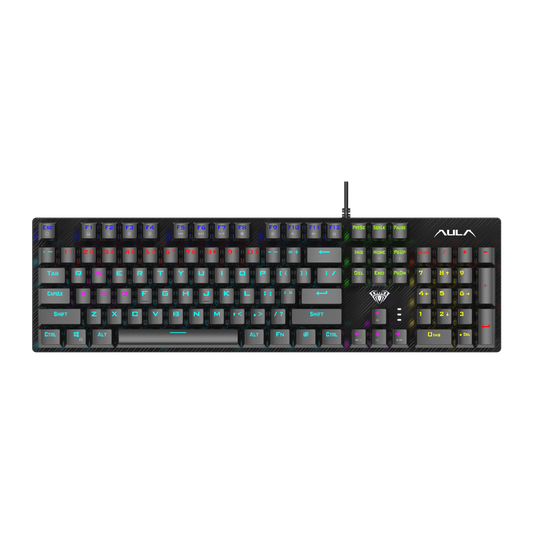 AULA S2022 Blue Switch Mechanical Gaming Keyboard - Black
