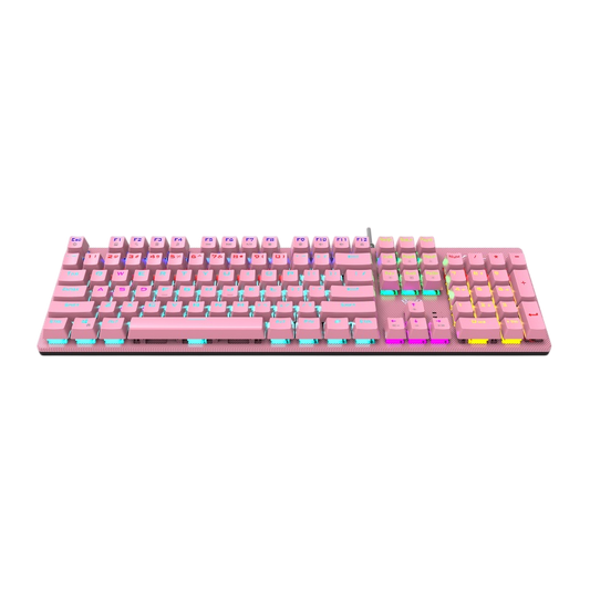 AULA S2022 Blue Switch Mechanical Gaming Keyboard - Pink