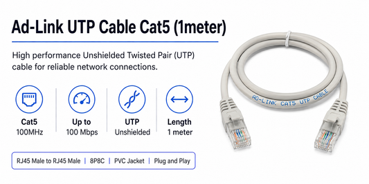 Ad-Link UTP Cable Cat5 (1meter) (AD-L-UTP-CAT5-1M)