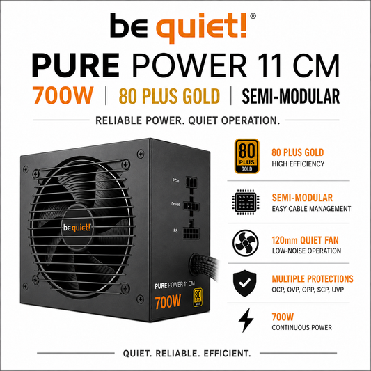 BE QUIET Pure Power 11 CM - 700W 80+ Gold Semi-modular (BN299)