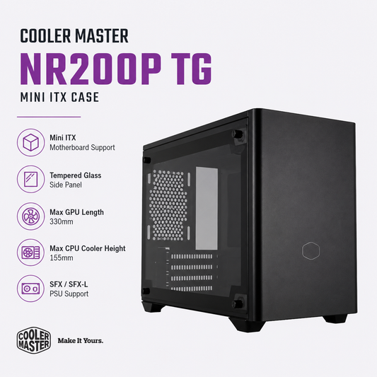 COOLERMASTER NR200P TG Case (MCB-NR200P-KGNN-S00)
