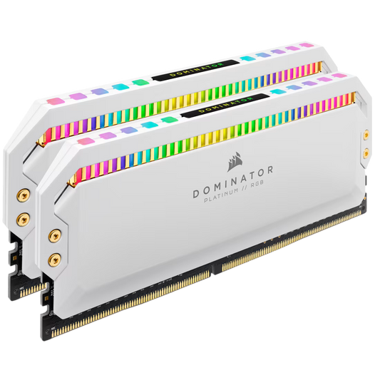 CORSAIR DOMINATOR PLATINUM RGB 16GB (2X8GB) DDR4-3200 C16 WHITE