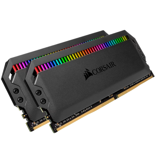 CORSAIR DOMINATOR PLATINUM RGB 32GB (2X16GB) DDR4-3200 C16 Black | White