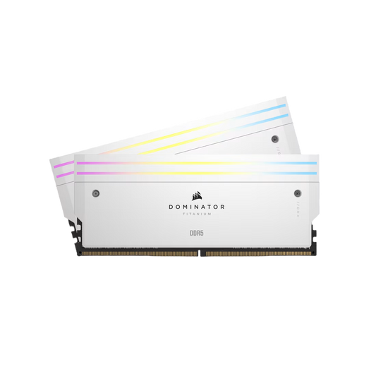 CORSAIR DOMINATOR TITANIUM RGB 32GB (2X16GB) DDR5-6600 C32 WHITE