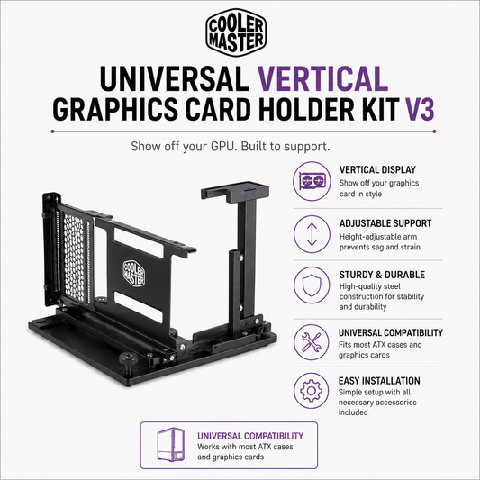 Cooler Master Universal Vertical Graphics Card Holder Kit V3 (MCA-U000R-KFVK03)