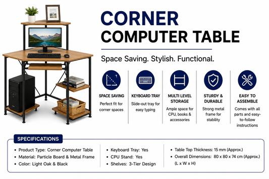 Corner Computer Table (TABLE-CORNER)