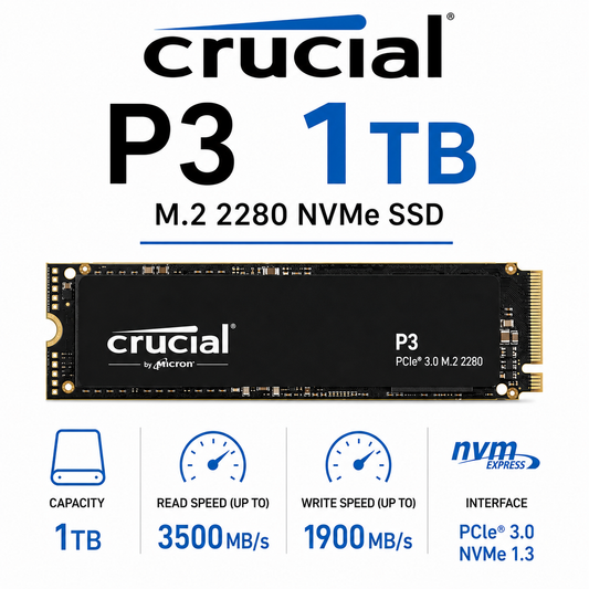 Crucial P3 1TB M.2 2280 NVMe SSD (CT2000P3SSD8)