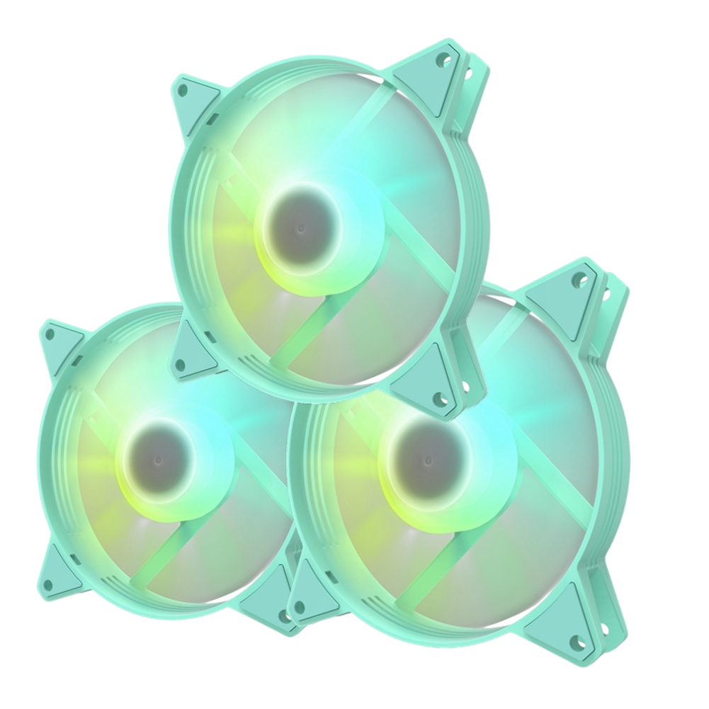DARKFLASH C6MS RGB 3in1 (3x120mm) Case Fan - neomint