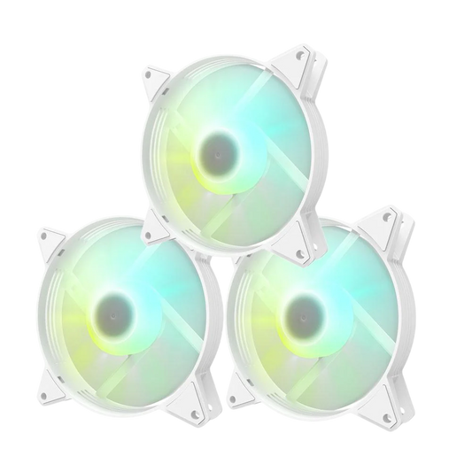 DARKFLASH C6MS RGB 3in1 (3x120mm) Case Fan - white