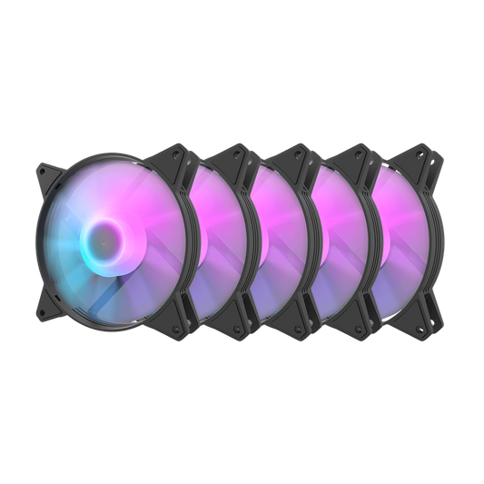 DARKFLASH C6MS RGB 5in1 (5x120mm) Case Fan - black