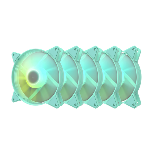 DARKFLASH C6MS RGB 5in1 (5x120mm) Case Fan - neomint