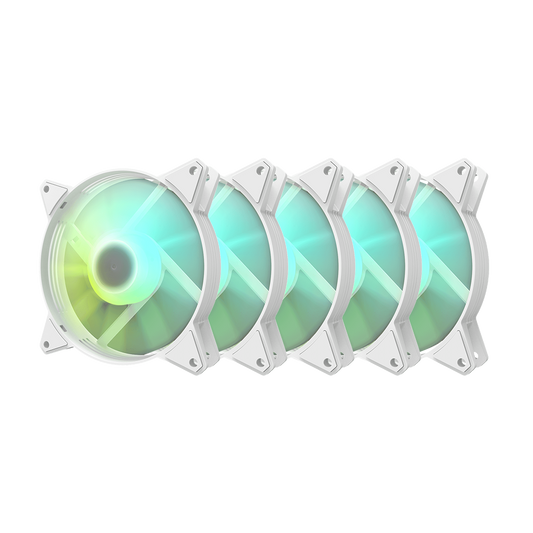 DARKFLASH C6MS RGB 5in1 (5x120mm) Case Fan - white