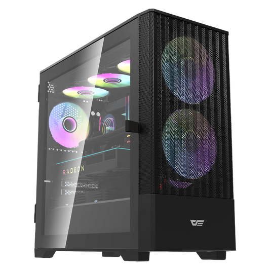 DARKFLASH DK451M w/ 2pcs Fans - black