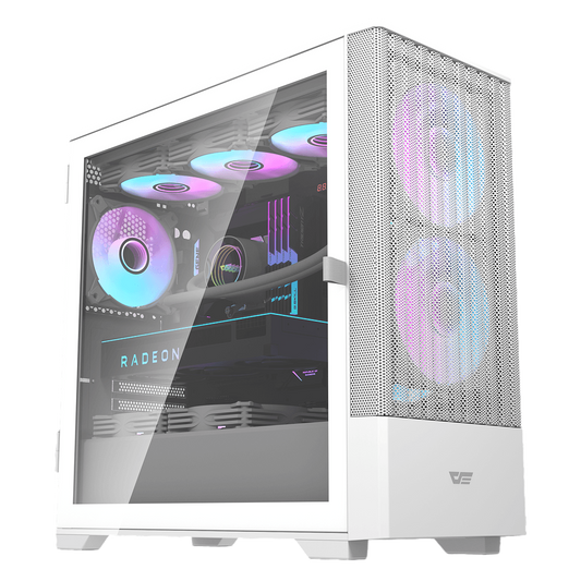 DARKFLASH DK451M w/ 2pcs Fans - white
