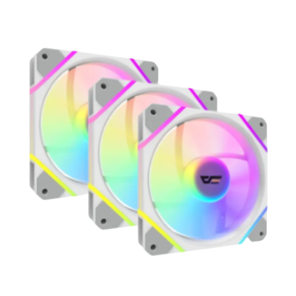 DARKFLASH DM12F ARGB 3in1 (3x120mm) Case Fans - white