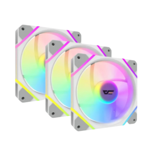 DARKFLASH DM12F ARGB 3in1 (3x120mm) Case Fans - white