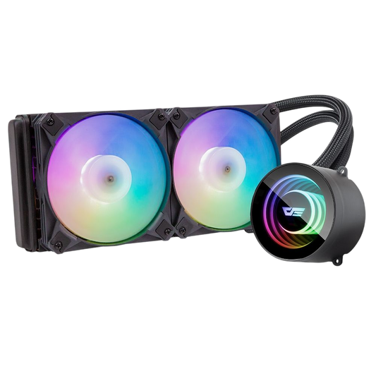 DARKFLASH Twister DX240 aRGB 240mm Liquid Cooler - Black