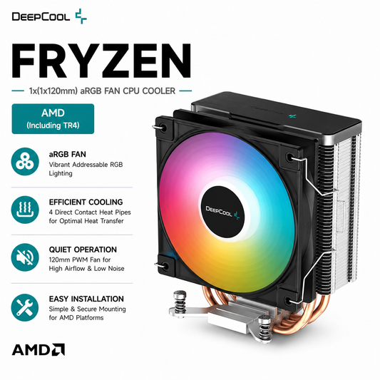 DEEPCOOL Fryzen 1x(1x120mm) aRGB Fan CPU Cooler (amd including TR4) (DP-GS-MCH6N-FZN-A)