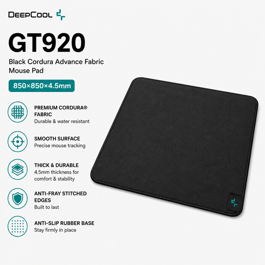 DEEPCOOL GT920 Black Cordura Advance Fabric Mouse Pad(85x85x445mm) (R-GT920-BKNNXL-G-1)