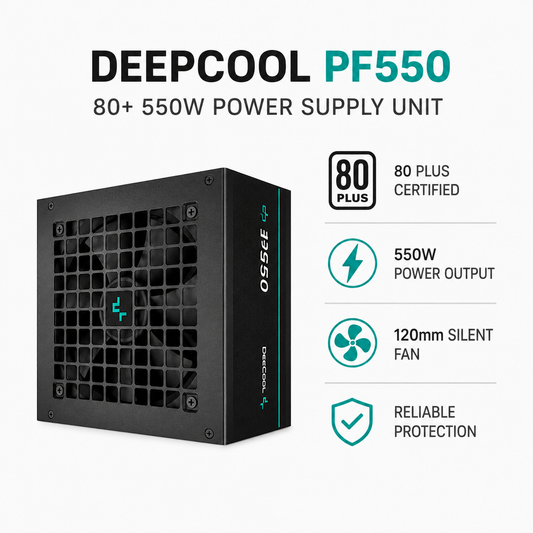 DEEPCOOL PF550 80+ 550W Power Supply Unit (PF550)