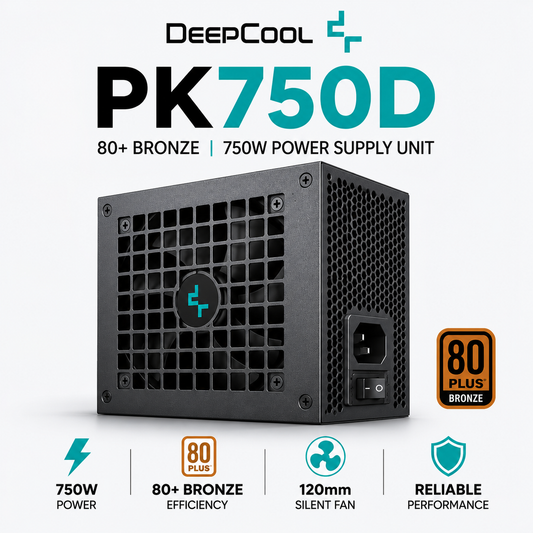 DEEPCOOL PK750D 80+ Bronze 750W Power Supply Unit (PK750D)