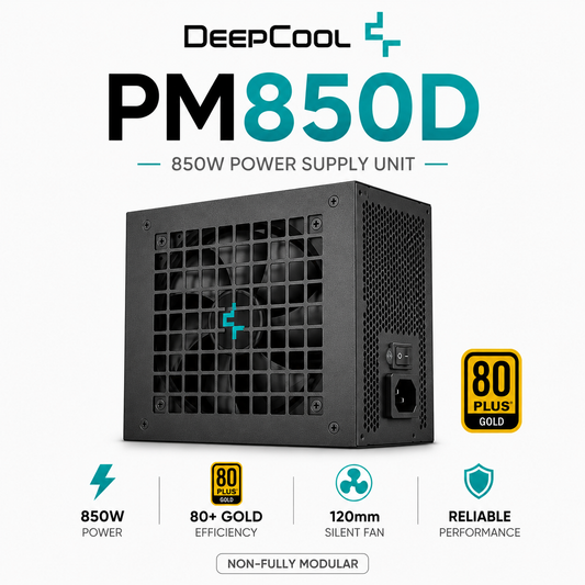 DEEPCOOL PM850D - 850W 80+ Gold (Non-Fully Modular) (PM850D)