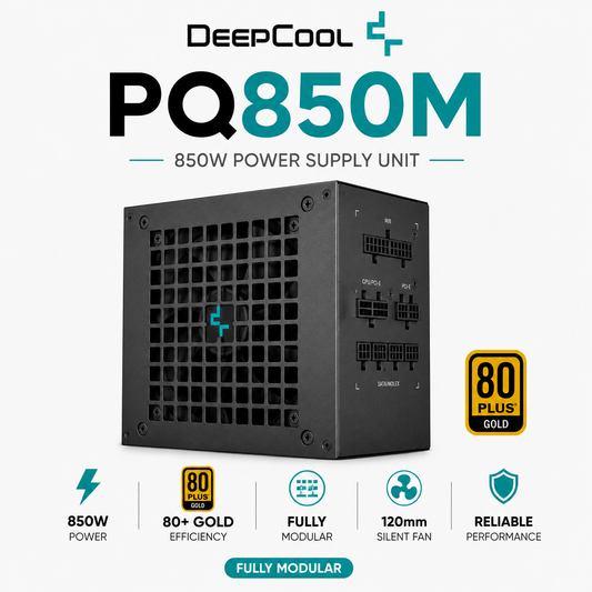 DEEPCOOL PQ850M - 850W 80+ Gold (Fully Modular) (PQ850M)