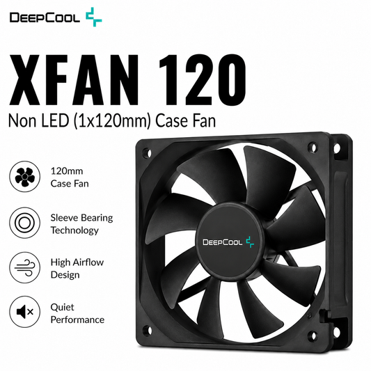 DEEPCOOL XFAN 120 Non LED (1x120mm) Case Fan (DP-FDC-XF120)