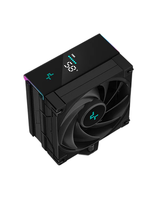 DEEPCOOL AK400 Digital - All Black, Single 120mm Fan, Tower