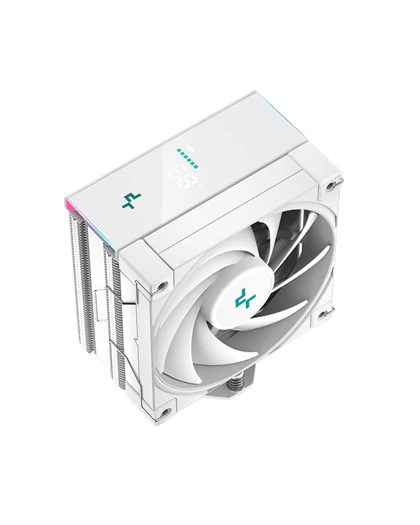 DEEPCOOL AK400 Digital White - All White, Single 120mm Fan, Tower