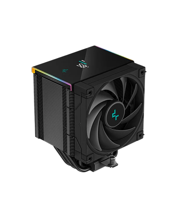 DEEPCOOL AK500 Digital - All Black, Single 120mm Fan, Tower