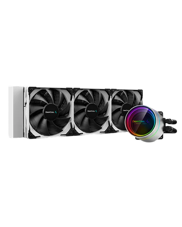 DEEPCOOL Castle 360EX w/Anti-Leak Tech Liquid Cooler (3x120mm no LED Fans) - white
