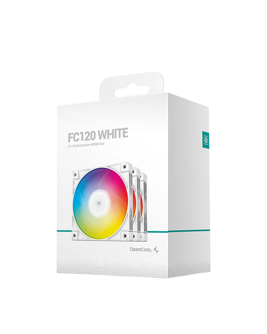 DEEPCOOL FC120 3in1 aRGB LED (3x120mm) Case Fans - white FC120(3IN1)